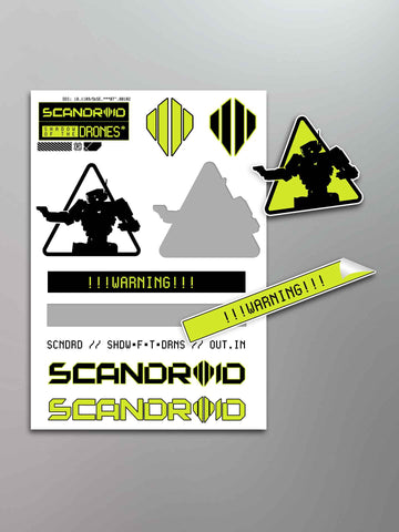 Scandroid - Shadow of The Drones Sticker Sheet