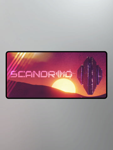Scandroid - Monochrome Gamer Mousepad