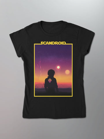 Scandroid - Binary Sunset Women's Shirt