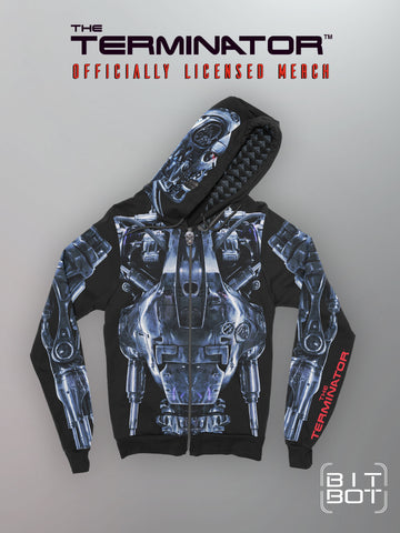 The Terminator - T-800 Endoskeleton Zip-Up Hoodie