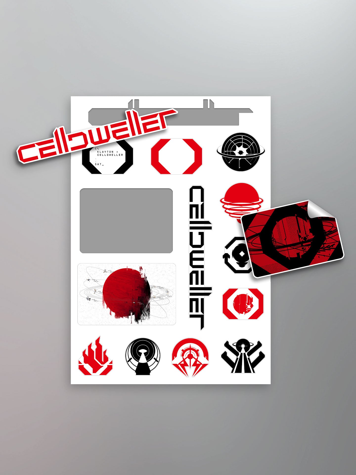 Celldweller - Satellites Sticker Sheet