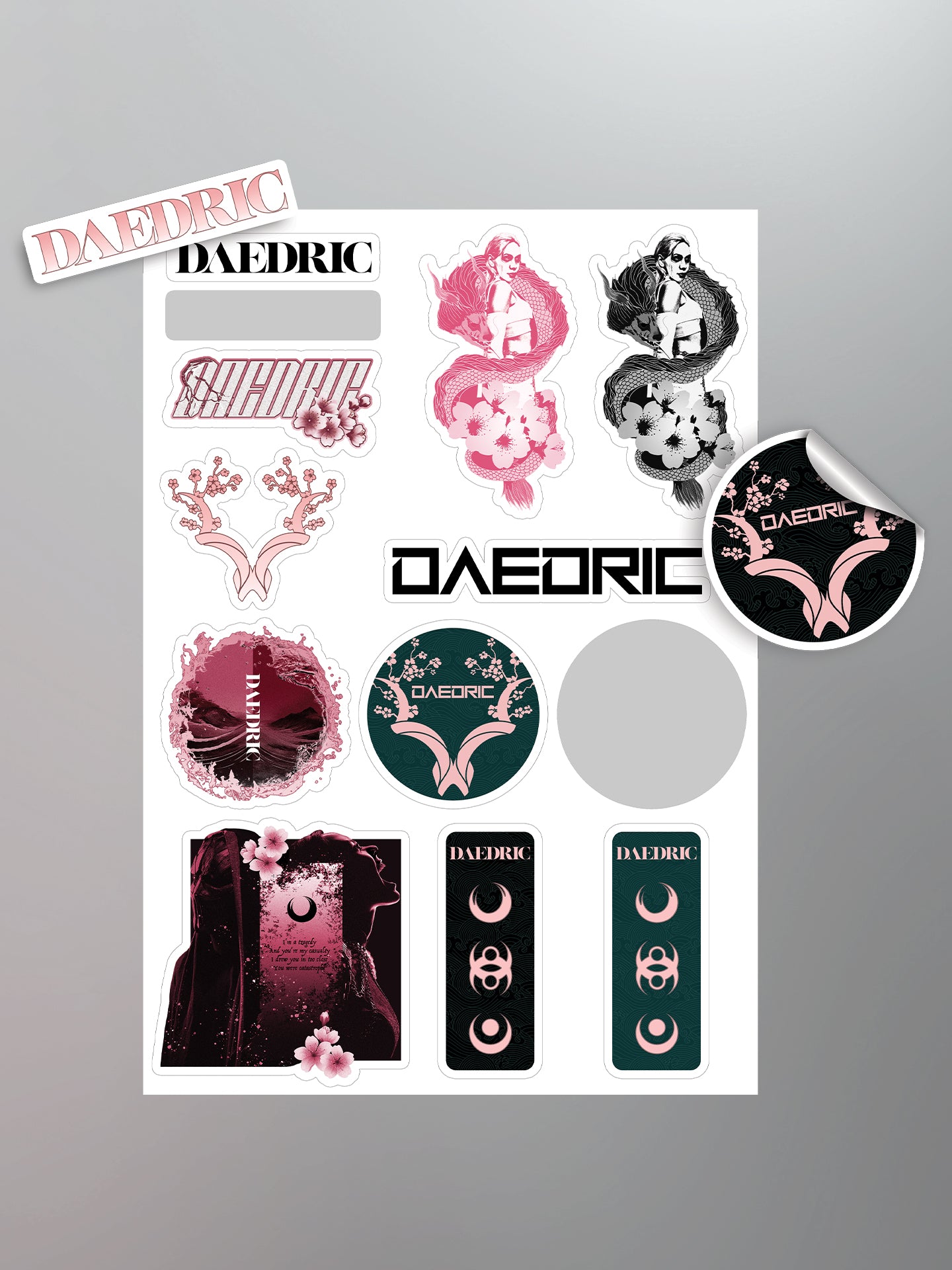 Daedric - As The Light Left Sticker Sheet