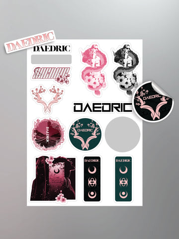 Daedric - As The Light Left Sticker Sheet