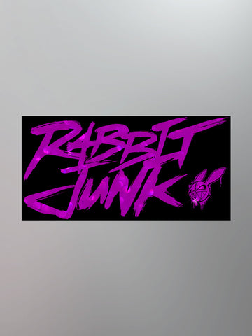 Rabbit Junk - Glitter Logo Sticker