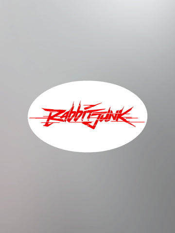 Rabbit Junk - Oval Logo Sticker