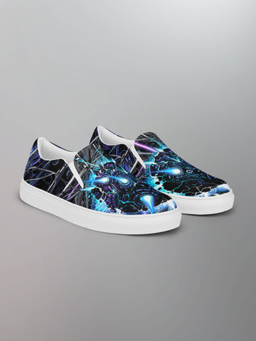 The Browning - Burn This World Mens Slip-on Canvas Shoes