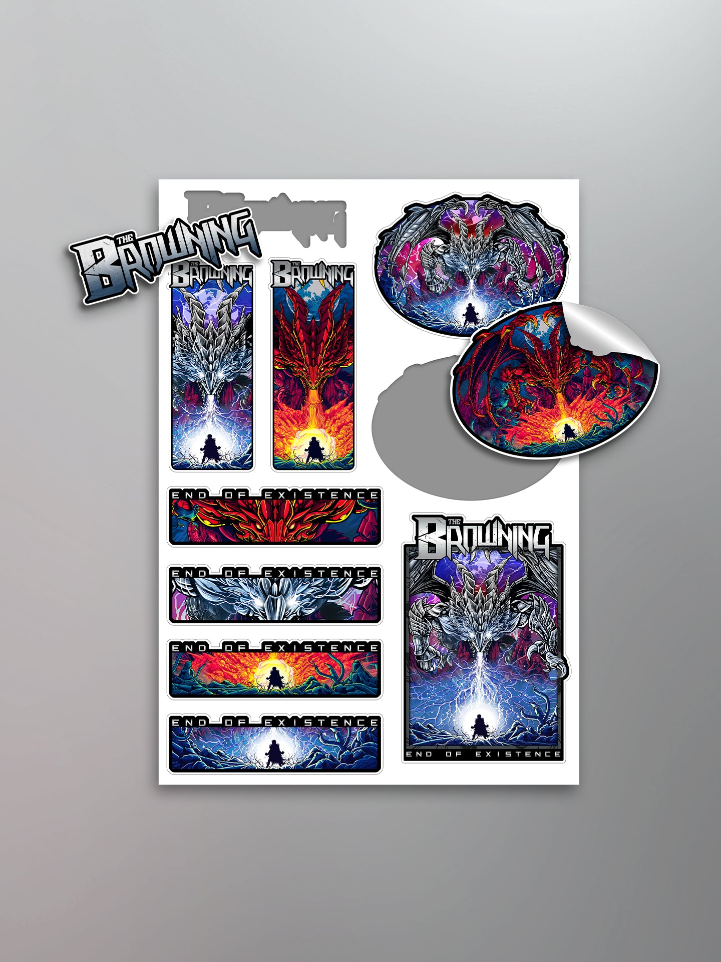 The Browning - End of Existence Remixed Sticker Sheet