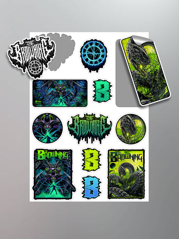 The Browning - Poison/Hivemind  Sticker Sheet