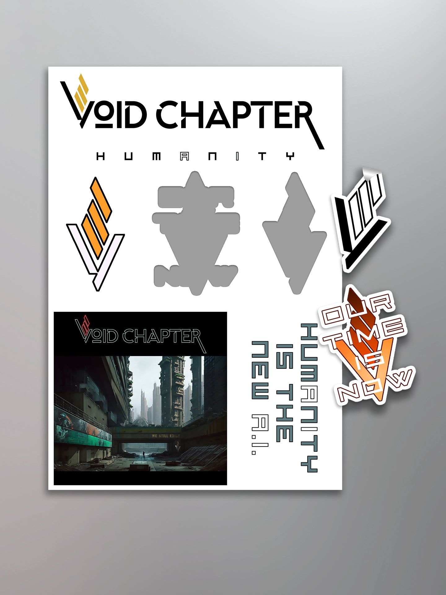 Void Chapter - Humanity Is The New A.I. Sticker Sheet