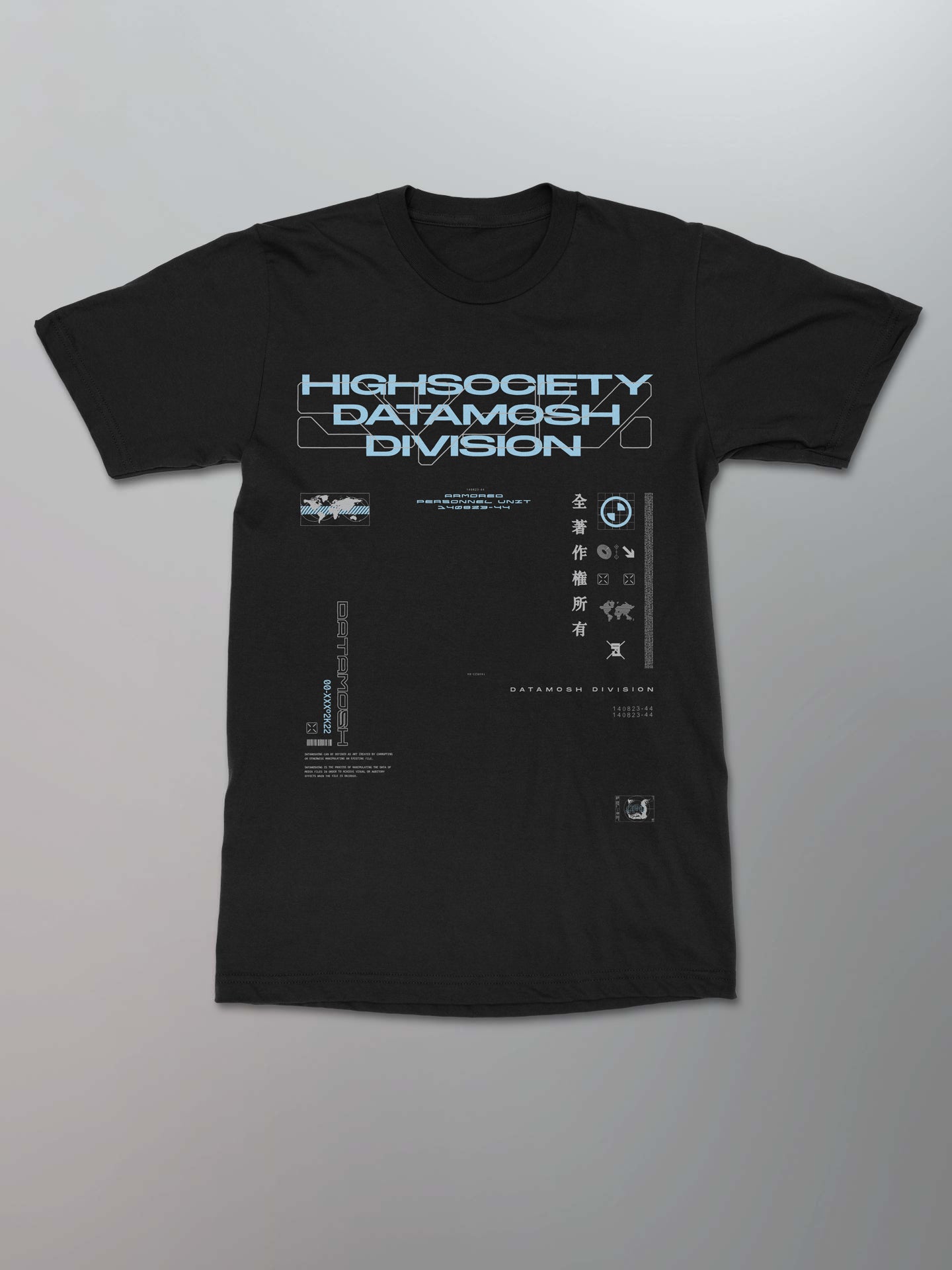 HIGHSOCIETY - DATAMOSH Shirt [Blue]