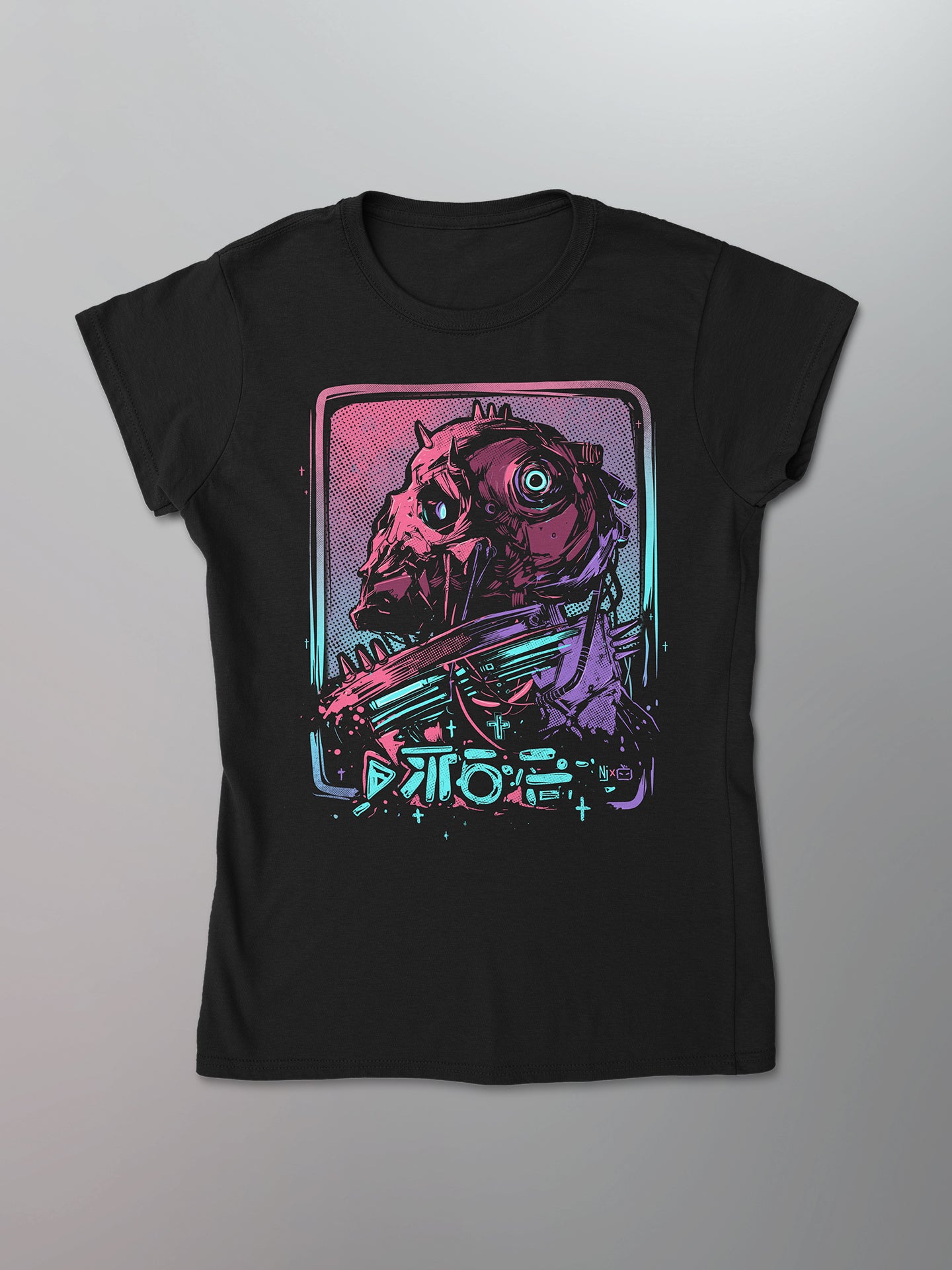Ninja Jo - Neon Skull Women's Shirt