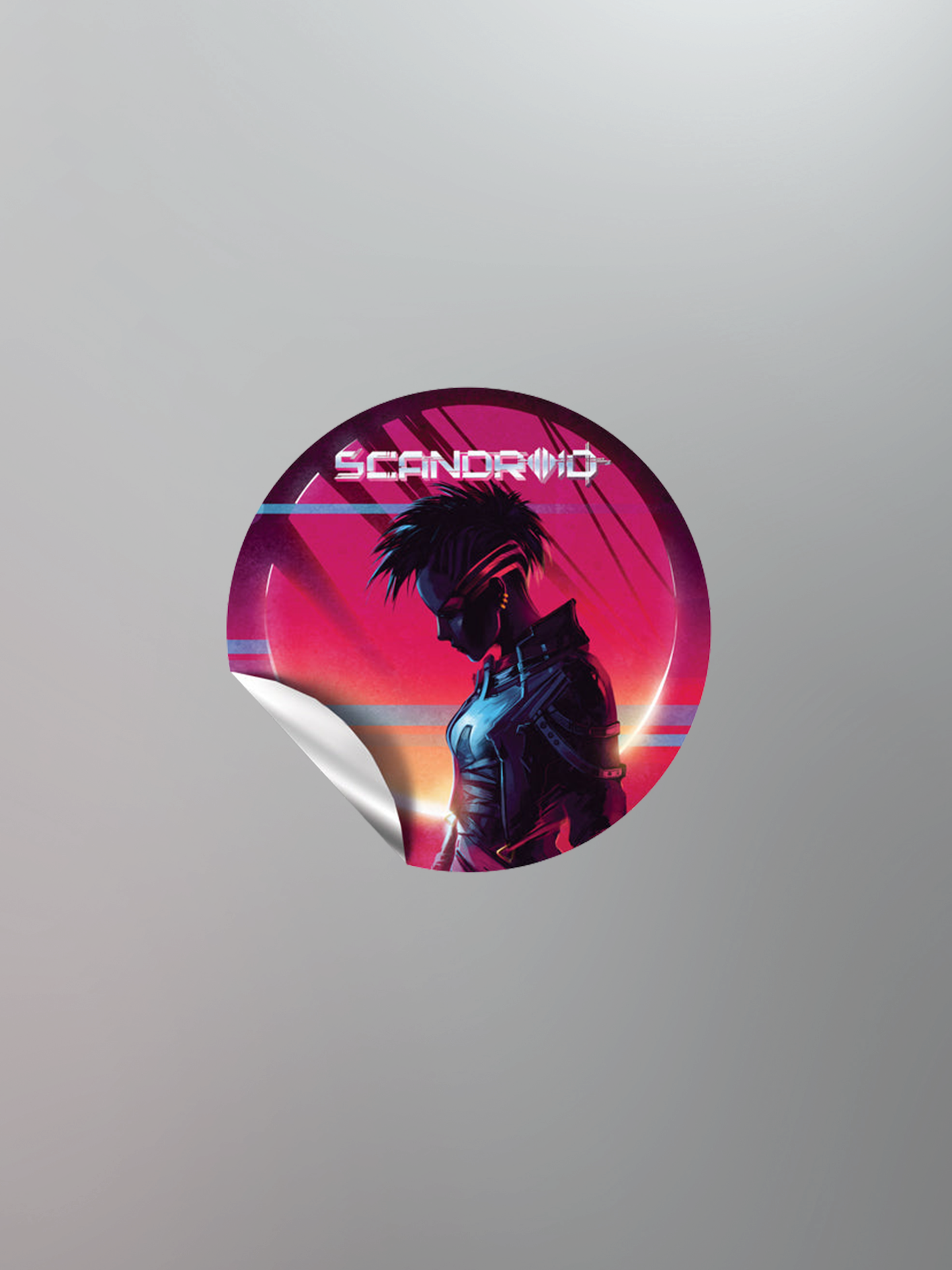 Scandroid - Oblivia 5x5" Round Vinyl Sticker