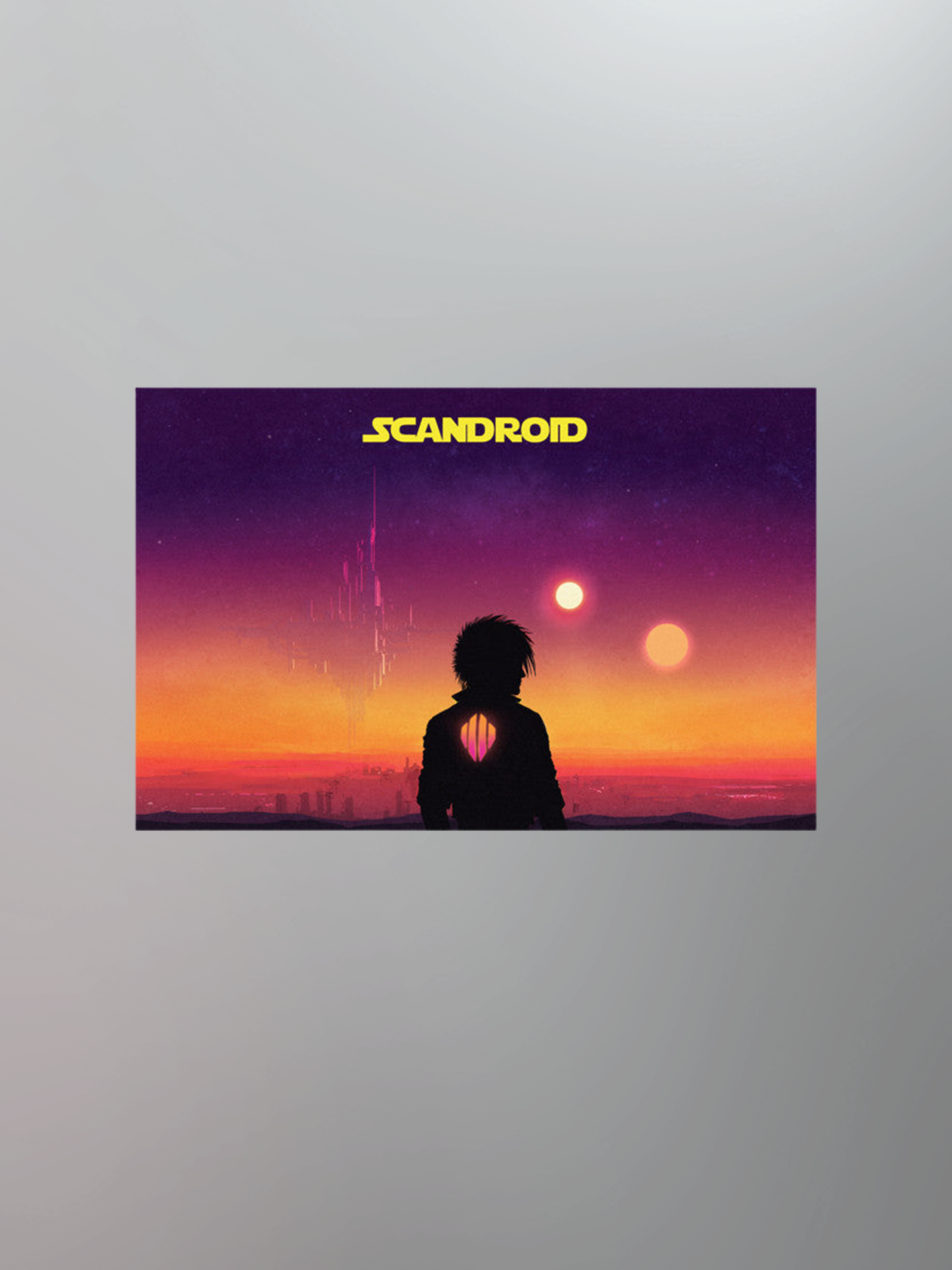 Scandroid - Binary Sunset 11x17" Poster