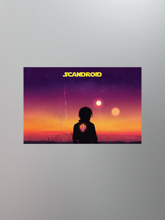 Scandroid - Binary Sunset 11x17